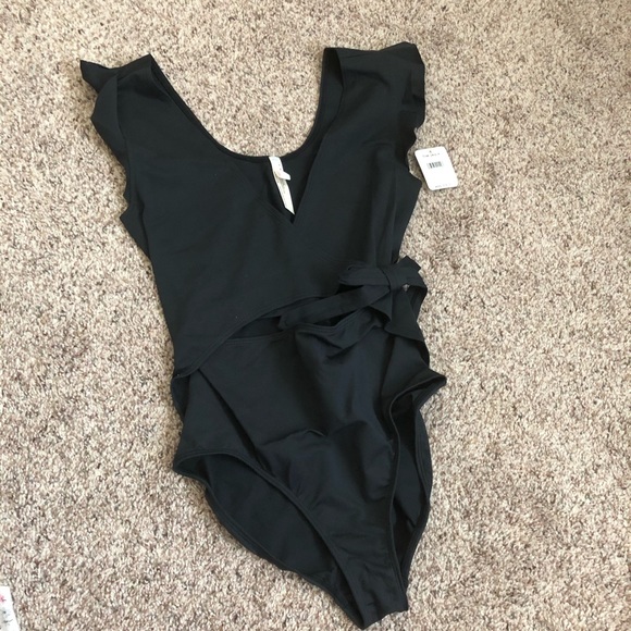 Free People Streamline Bodysuit Black Small - Picture 3 of 7